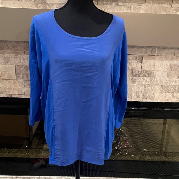 Sundance Royal 2 tone Blue Women's top size Large - Picture 1 of 10